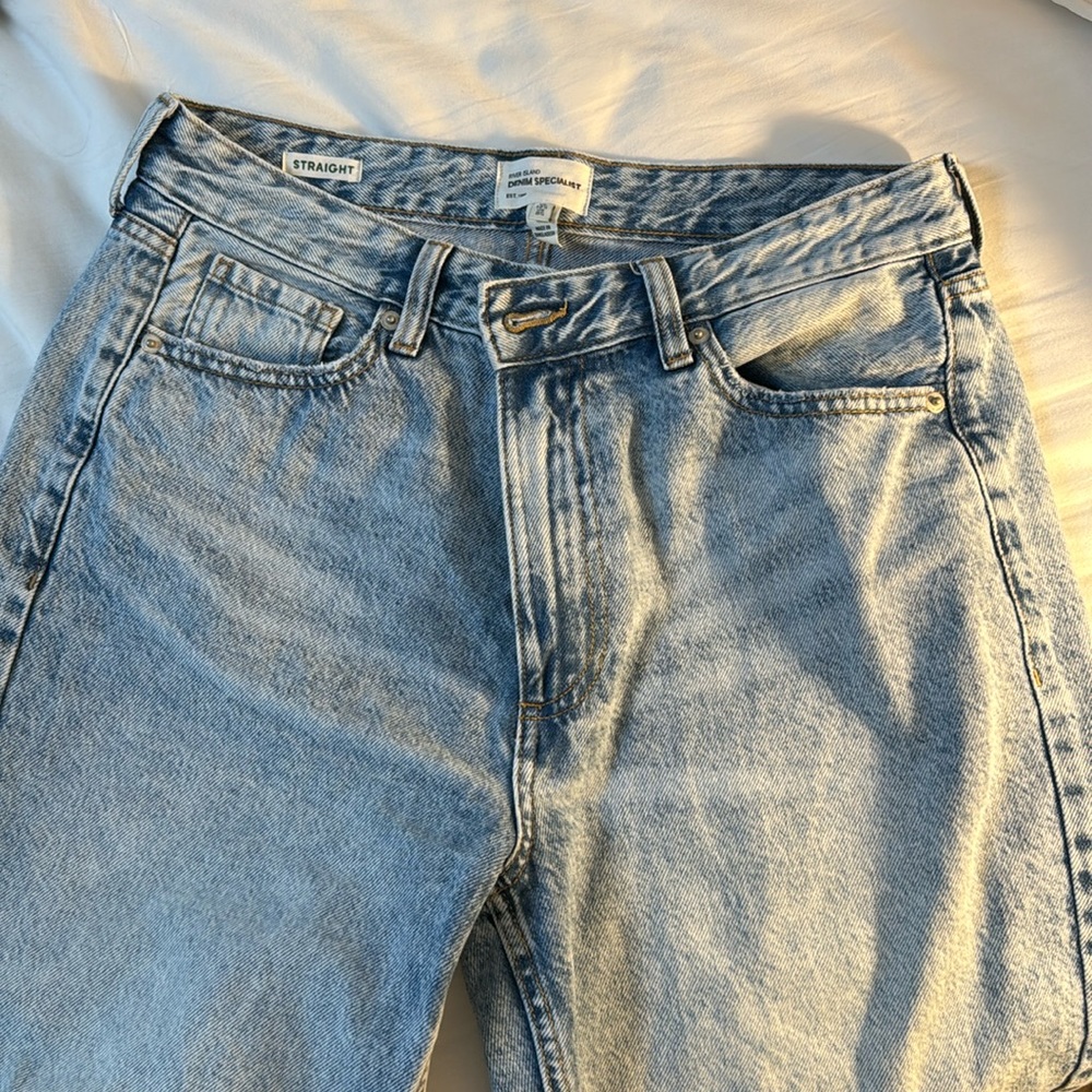 River island straight baggy jeans US 8 short